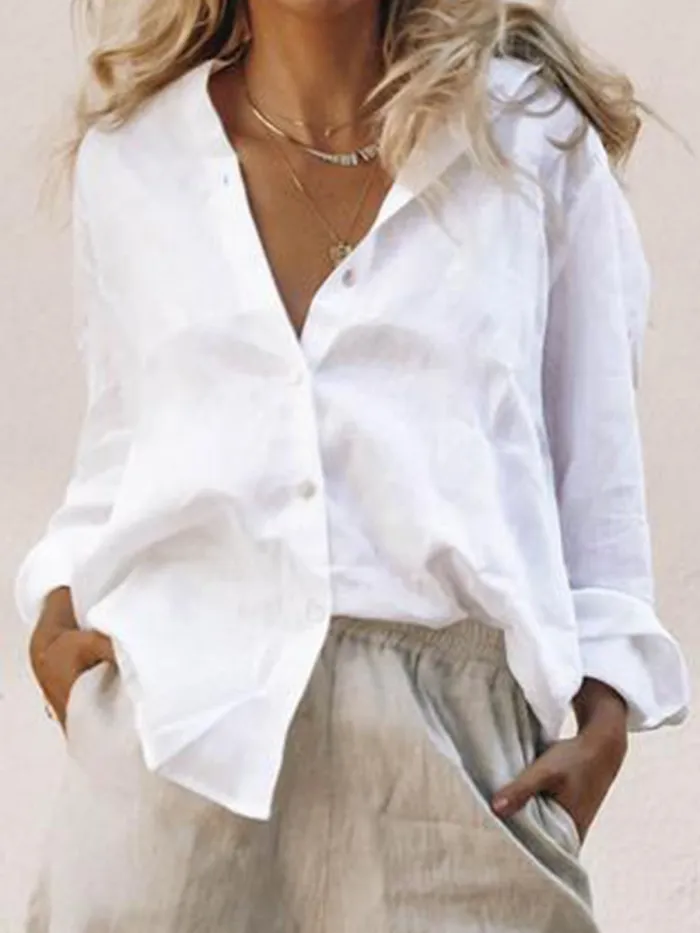 Women Casual Loose Blouse Shirt Tops
