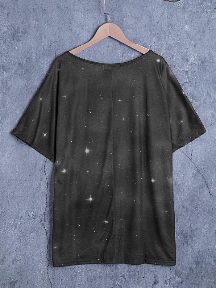 Cotton Short Sleeve Crew Neck Shirts & Tops