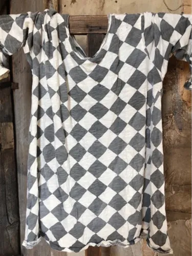Women Casual Printed Tops Tunic T Shirt Tee