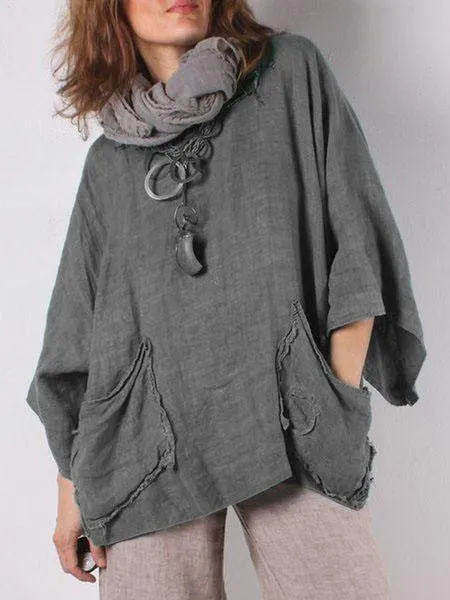 V Neck Long Sleeve Casual Casual Tops