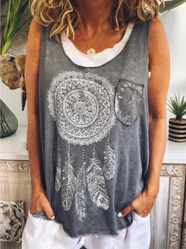 Sweet Cotton Sleeveless Shirts & Tops