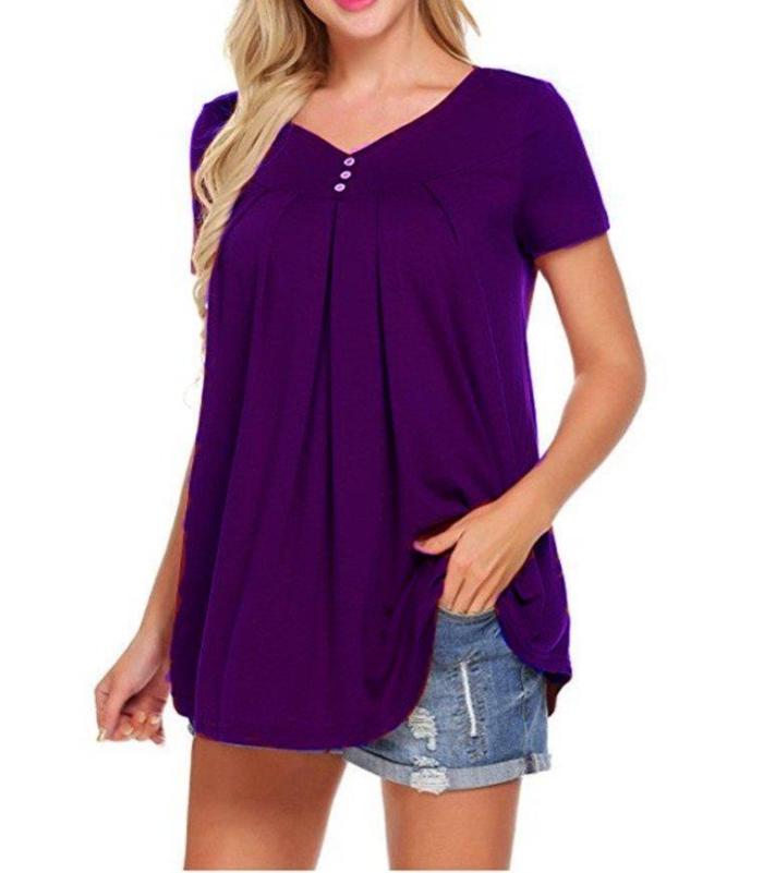 Short Sleeve Casual Casual Tops