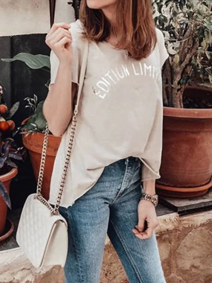 Women Casual Printing Tops Tunic T Shirt