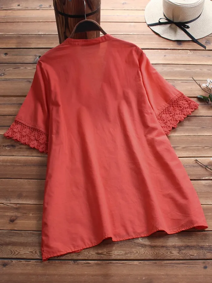 Women Casual Tops Tunic Blouse Shirt