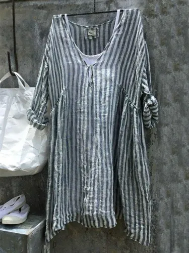 Striped Casual Casual Tops