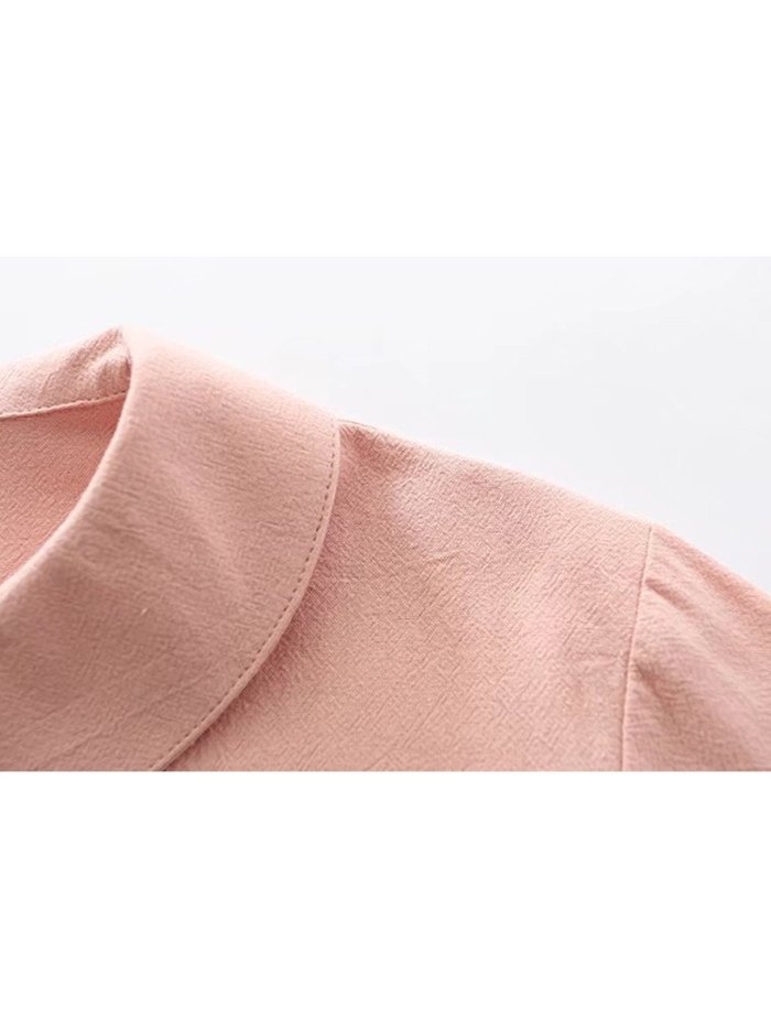 Women Casual Peter Pan Collar Tops Tunic Blouse Shirt