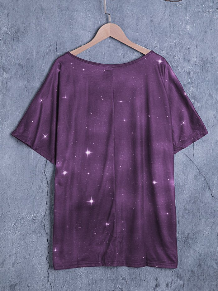 Cotton Short Sleeve Crew Neck Shirts & Tops