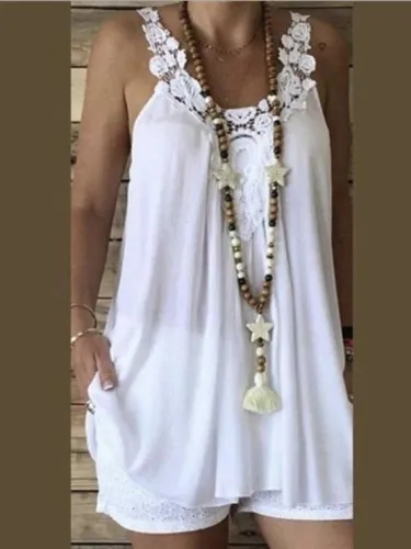 Casual U-Neck Sleeveless Shirts & Tops