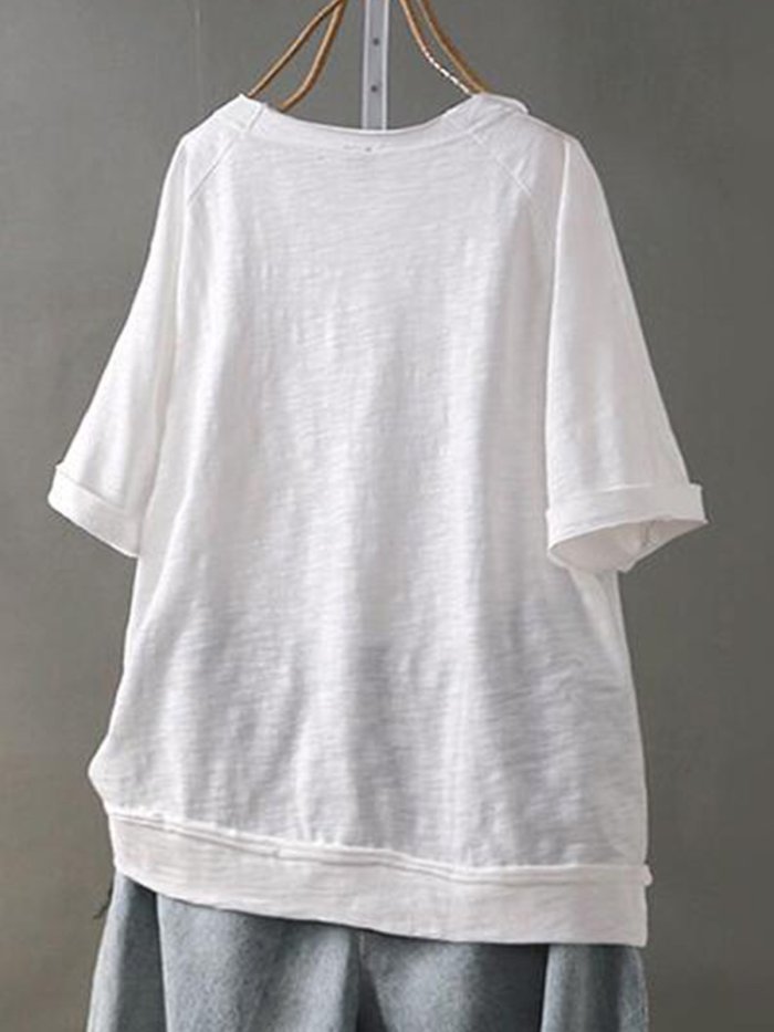 Casual Cotton-Blend Shirts & Tops
