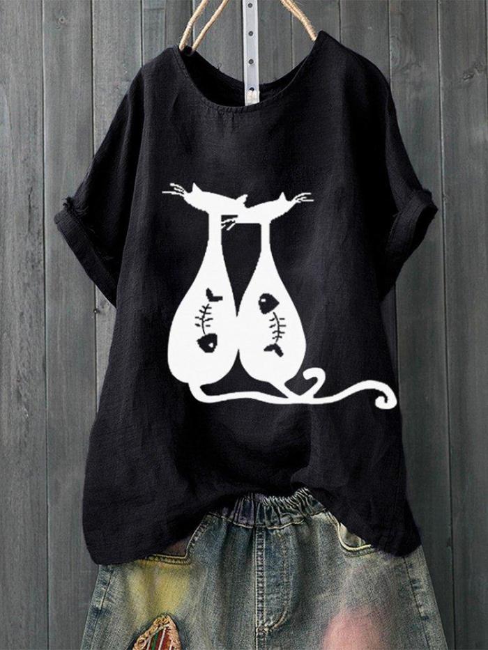 Cotton-Blend Casual Shirts & Tops