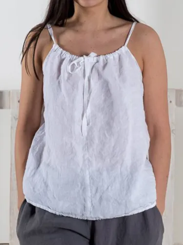 Women Camis Spaghetti Round Neck Solid Casual Tops