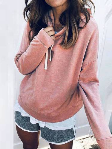 Pink Casual Cotton-Blend Shirts & Tops