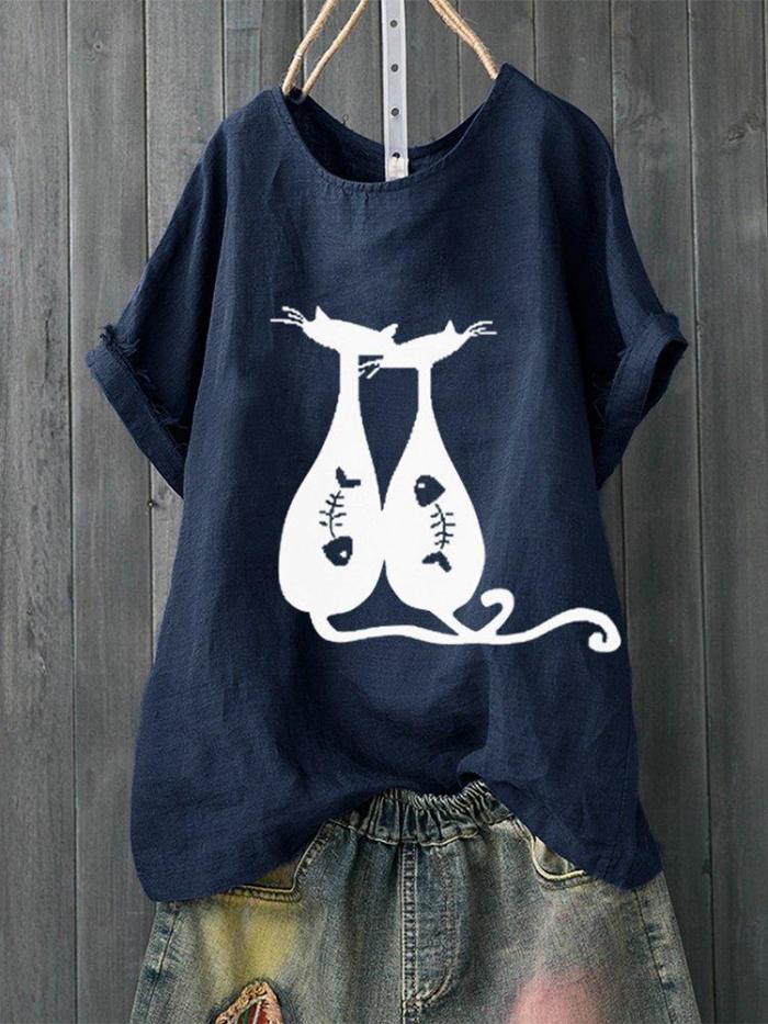 Cotton-Blend Casual Shirts & Tops