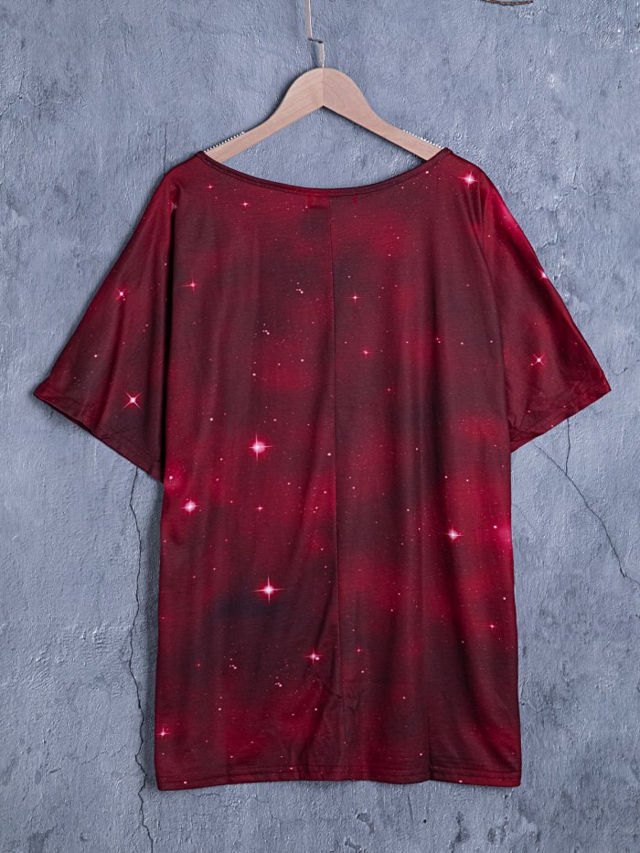 Cotton Short Sleeve Crew Neck Shirts & Tops