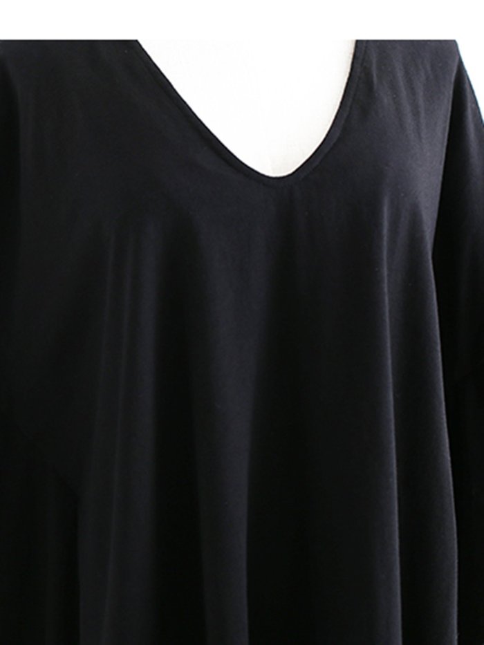 Cotton Batwing Plus Size Blouses & Shirt