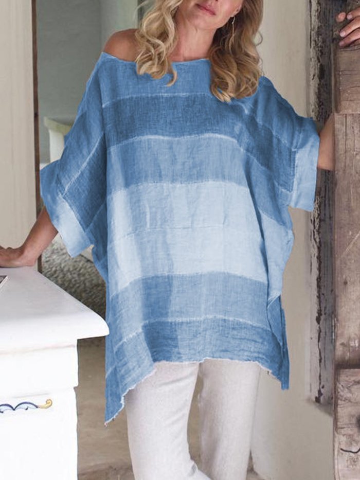 Floral Half Sleeve Casual Tops