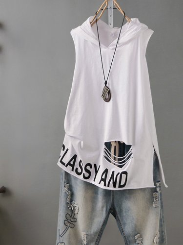 Plain Casual Cotton-Blend Shirts & Tops