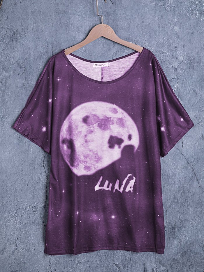 Cotton Short Sleeve Crew Neck Shirts & Tops