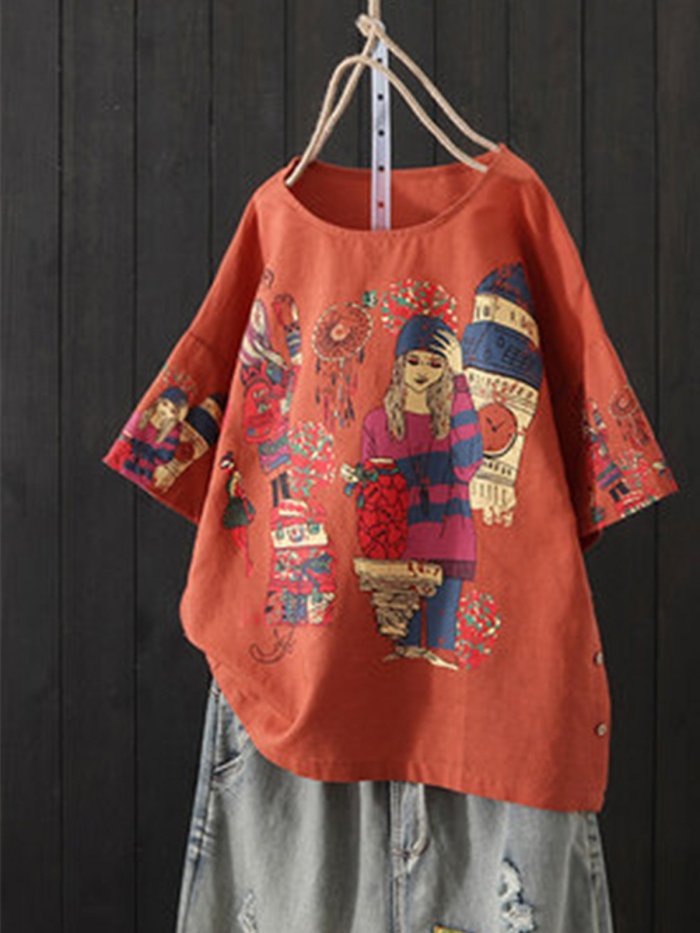 Women Casual Loose Tops Tunic Blouse Shirt