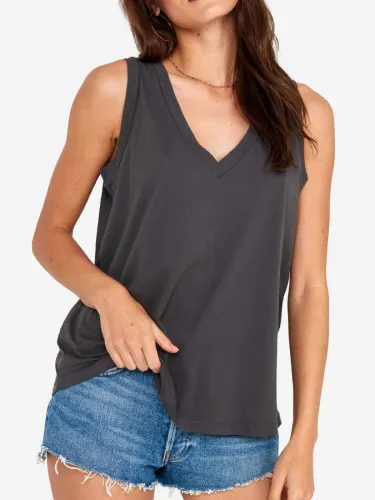 Women Casual  V Neck Tops Tunic Tanks Vest