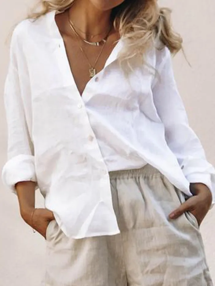 Women Casual Loose Blouse Shirt Tops