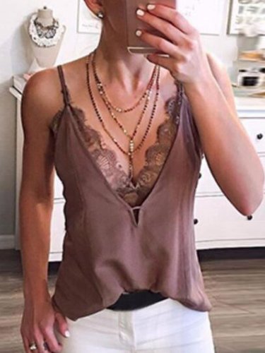 Sleeveless Casual Cotton Shirts & Tops