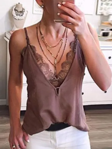 Sleeveless Casual Cotton Shirts & Tops