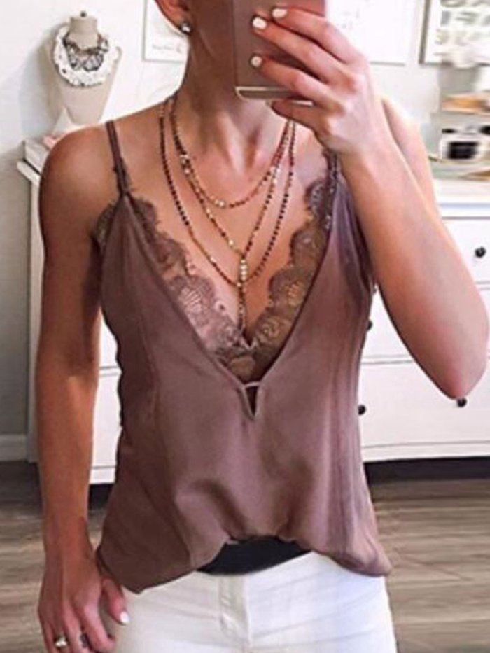 Sleeveless Casual Cotton Shirts & Tops