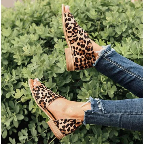 Pu Low Heel Date Sandals