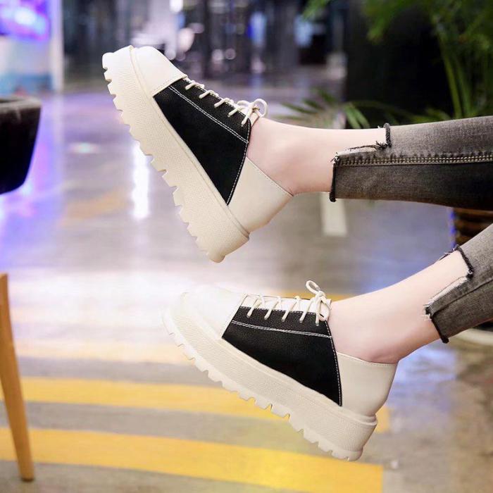 Brown All Season Casual PU Lace-up Oxfords