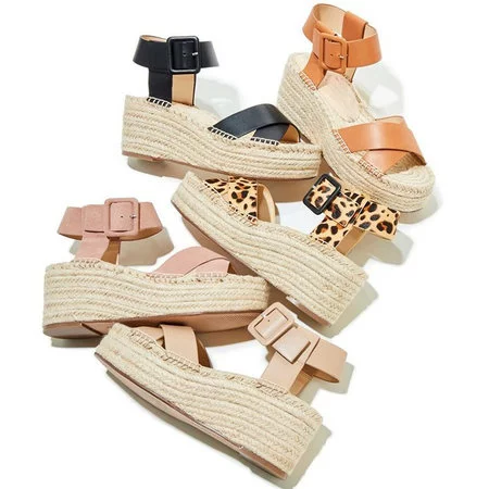 Womens Pu Casual Summer Wedge Heel Sandals