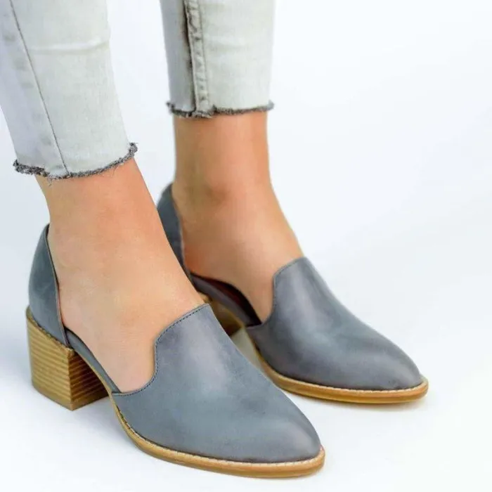 Women's Chunky Heel Vintage Leisure Shoes