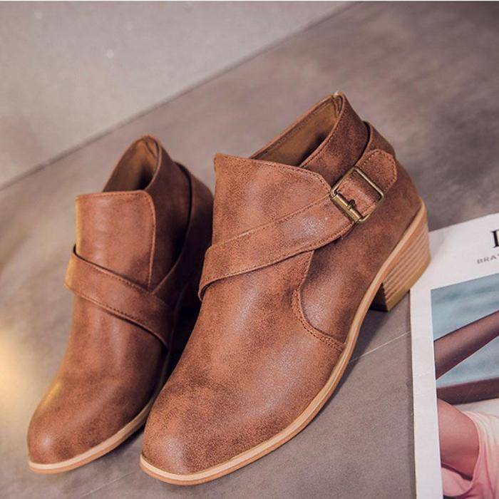 Women  Casual Outdoor Short High Heels Boots