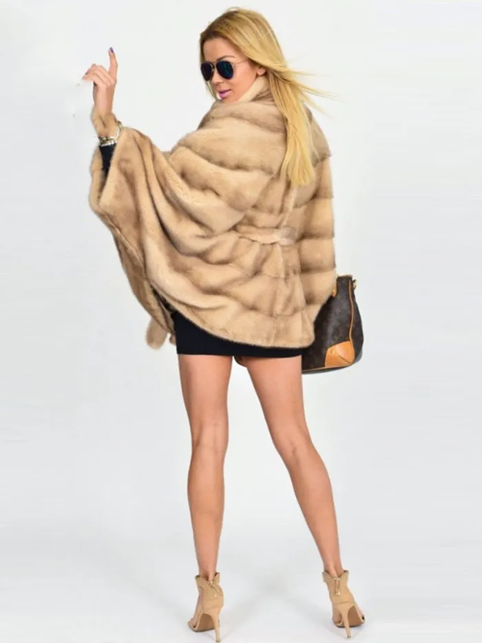 Plus Size Bats Sleeveless Faux Fur Leather Winter Parka Coat