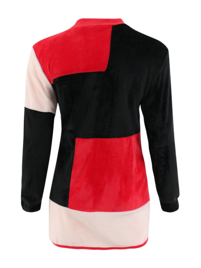 Round Neck Long Sleeve Casual Knitted Sweaters