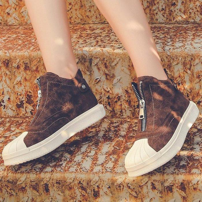 Women's All Season Casual Front Zipper Boots