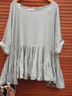 Batwing Round Neck Long sleeve Shift Blouse