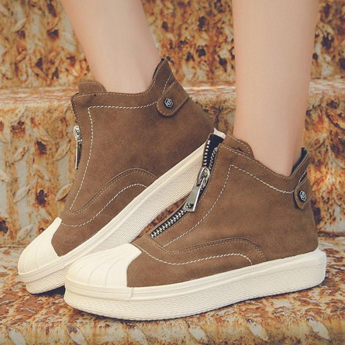 Women's All Season Casual Front Zipper Boots