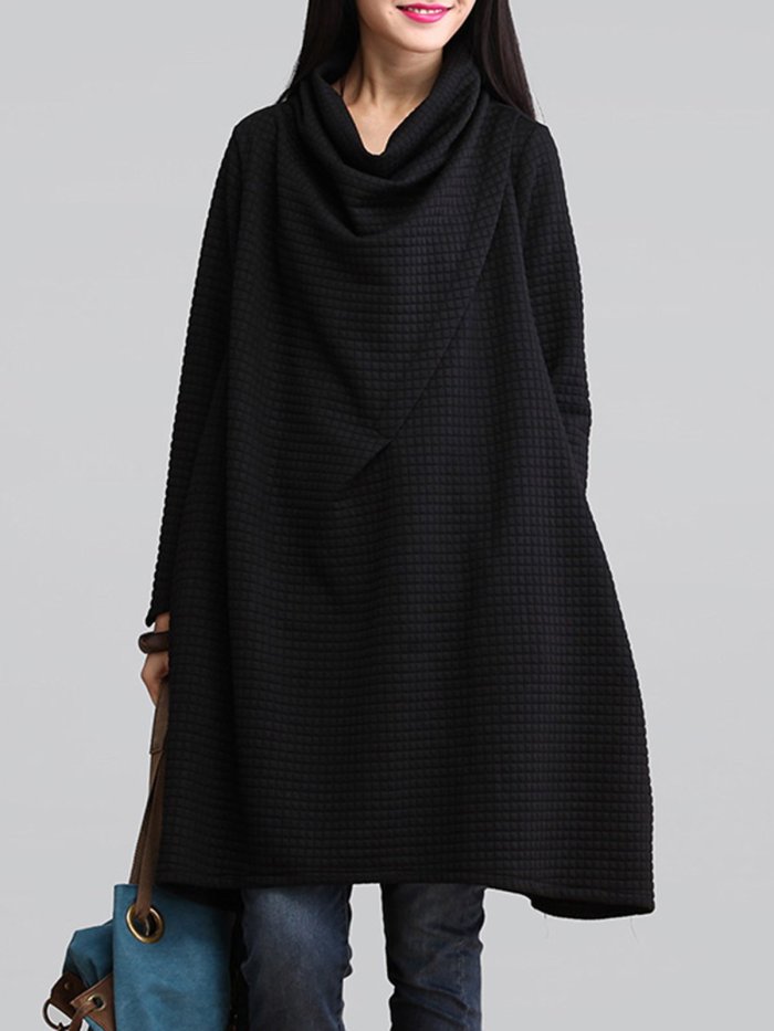 Casual Solid Sweatshirt