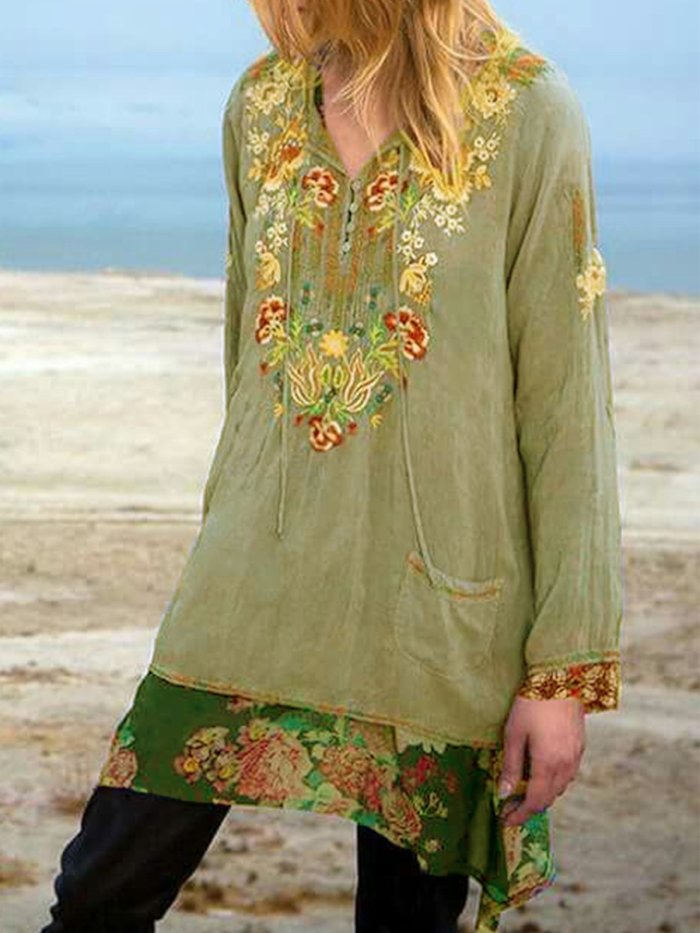 Casual Printed/dyed Shirts & Tops