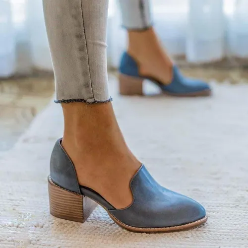 Women's Chunky Heel Vintage Leisure Shoes