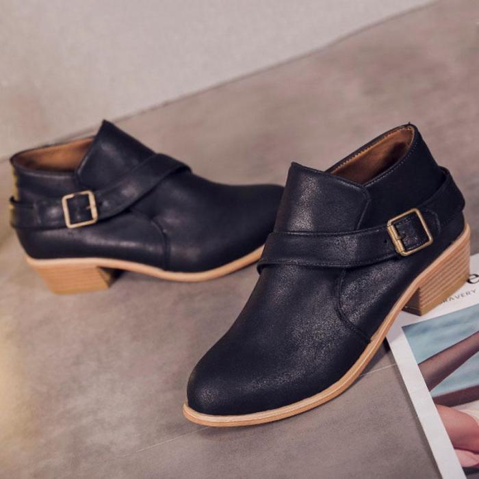 Women  Casual Outdoor Short High Heels Boots