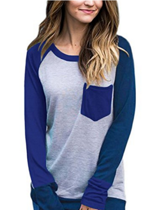 Casual A-Line Long Sleeve Pockets Blouse & Shirts