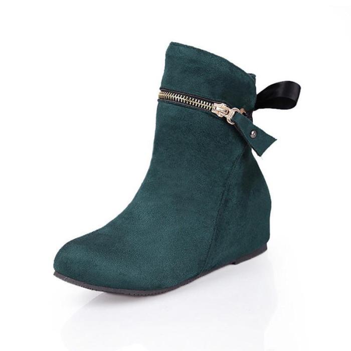 Women Flocking Booties Casual Comfort Shoes
