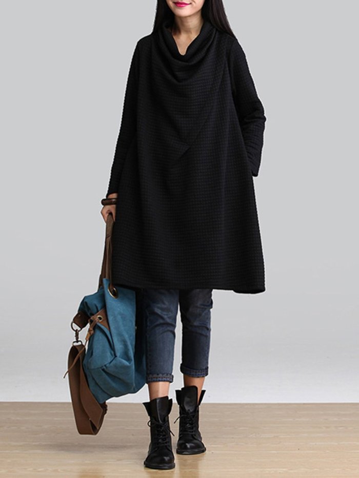 Casual Solid Sweatshirt