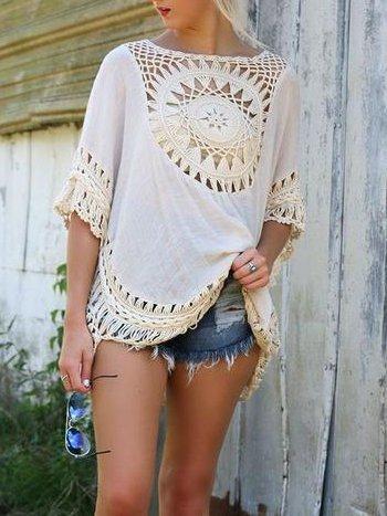 Crocheted Cotton Coverup