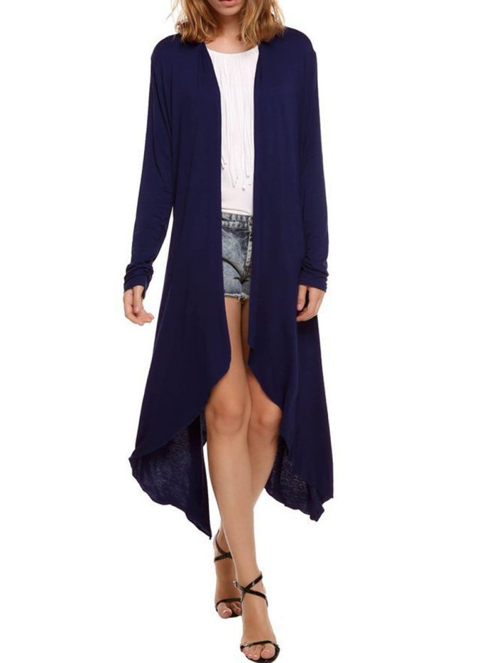 Knitted Casual Solid Spandex Sweater