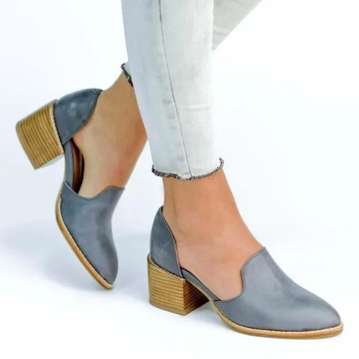 Women's Chunky Heel Vintage Leisure Shoes