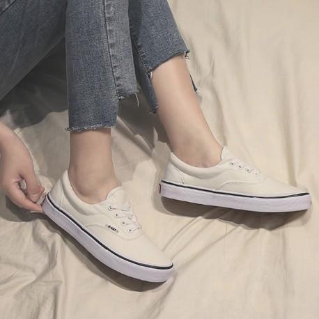 Women Flat Heel Lace-up Canvas Athletic Spring/Fall Flats