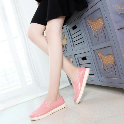 Comfy PVC Rain Shoes Slip-On Loafers
